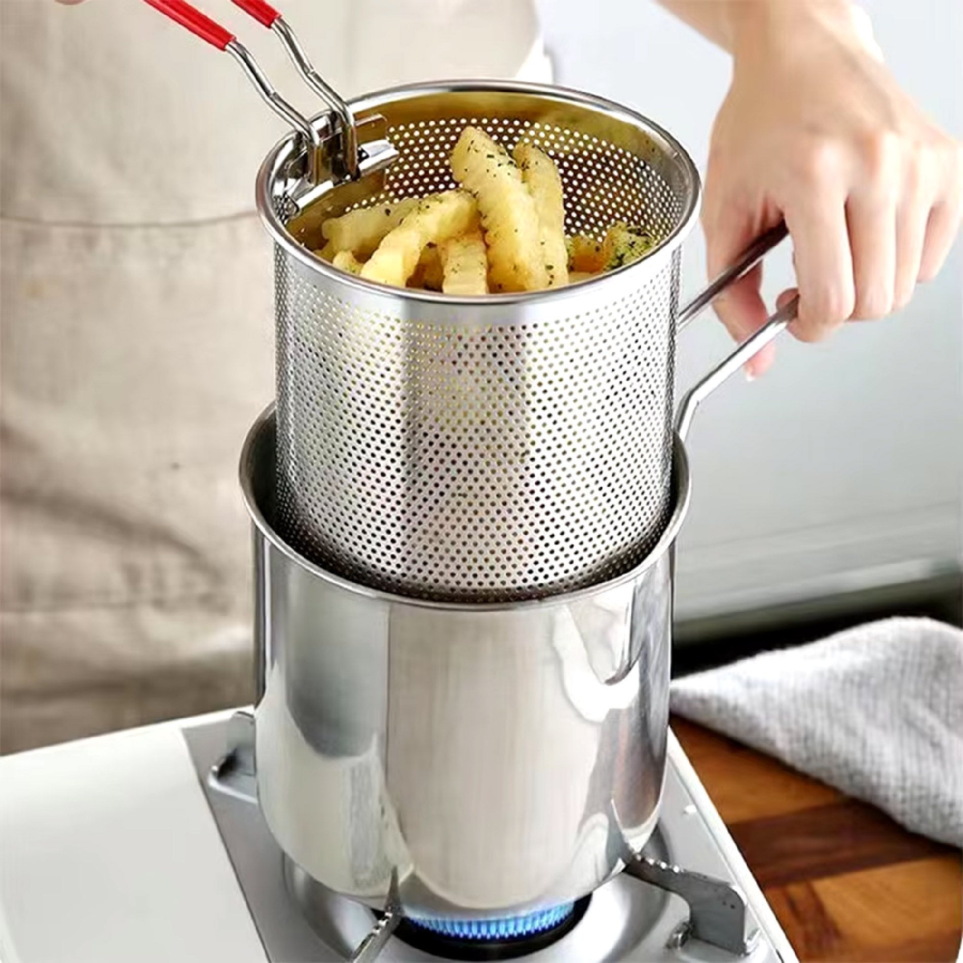 Olla Freidora Con Tapa